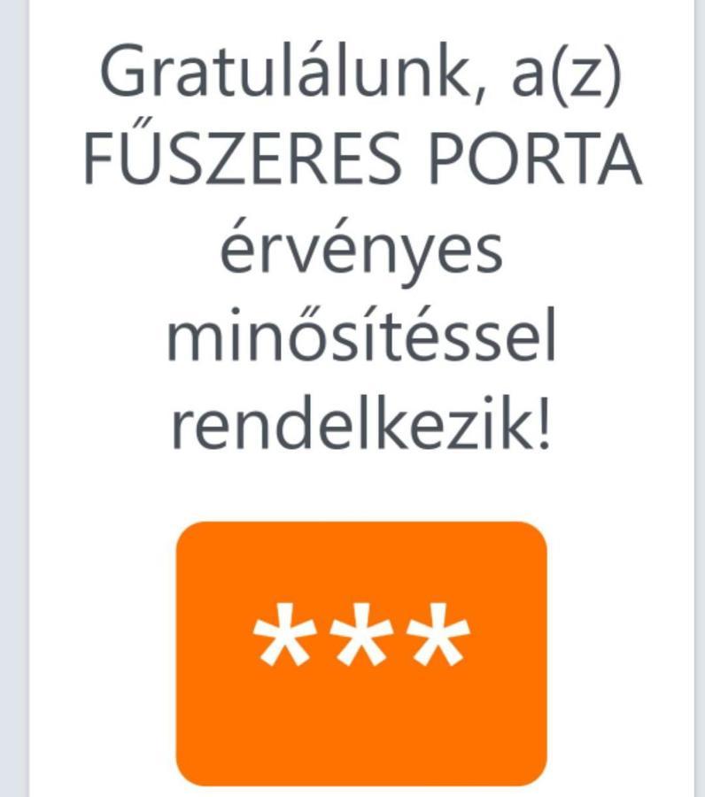 Fuszeres Porta Βίλα Mihalyfa Εξωτερικό φωτογραφία
